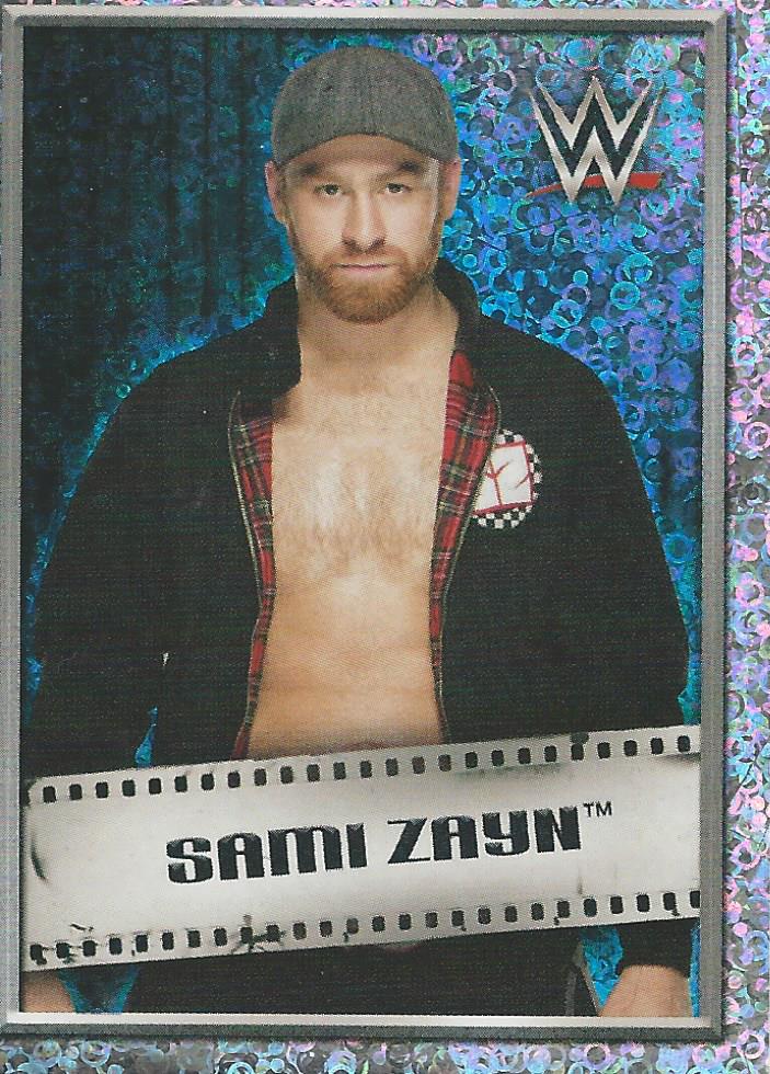 WWE Topps 2018 Stickers Sami Zayn Foil No.236