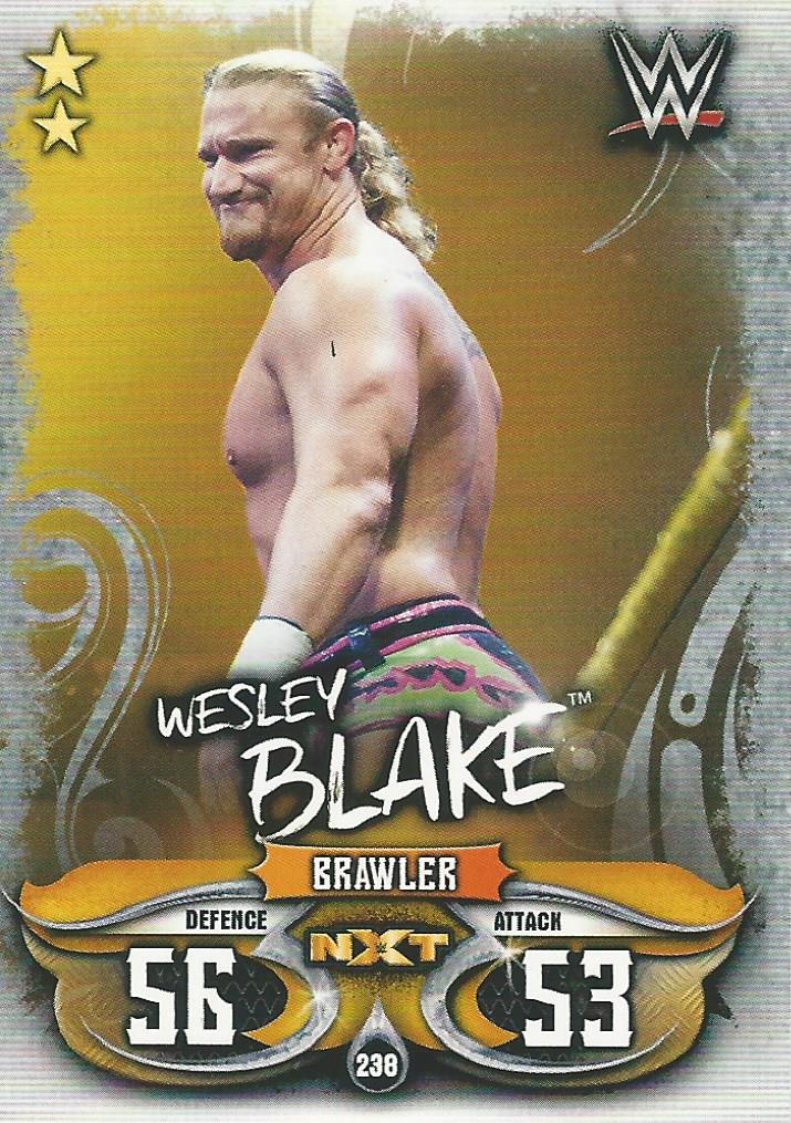 WWE Topps Slam Attax Live 2018 Trading Card Wesley Blake NXT No.238