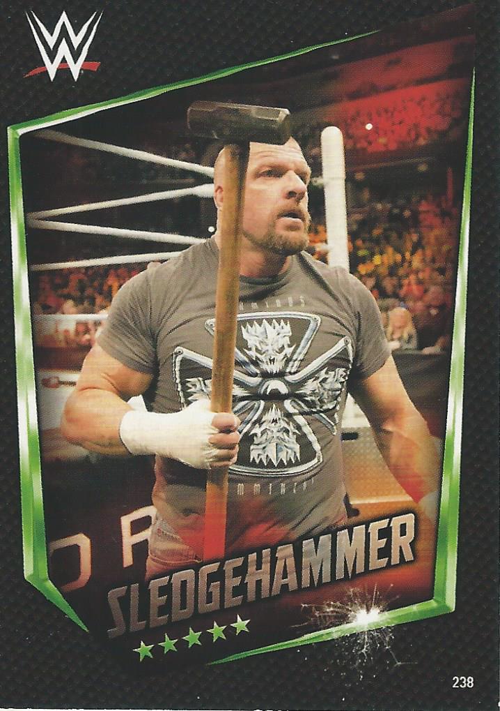 WWE Topps Slam Attax 2015 Then Now Forever Trading Card Sledgehammer No.238