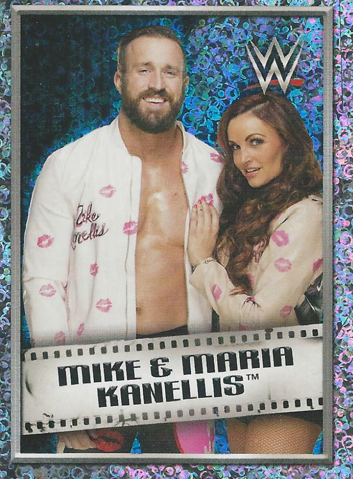 WWE Topps 2018 Stickers Mike and Maria Kanellis Foil No.239