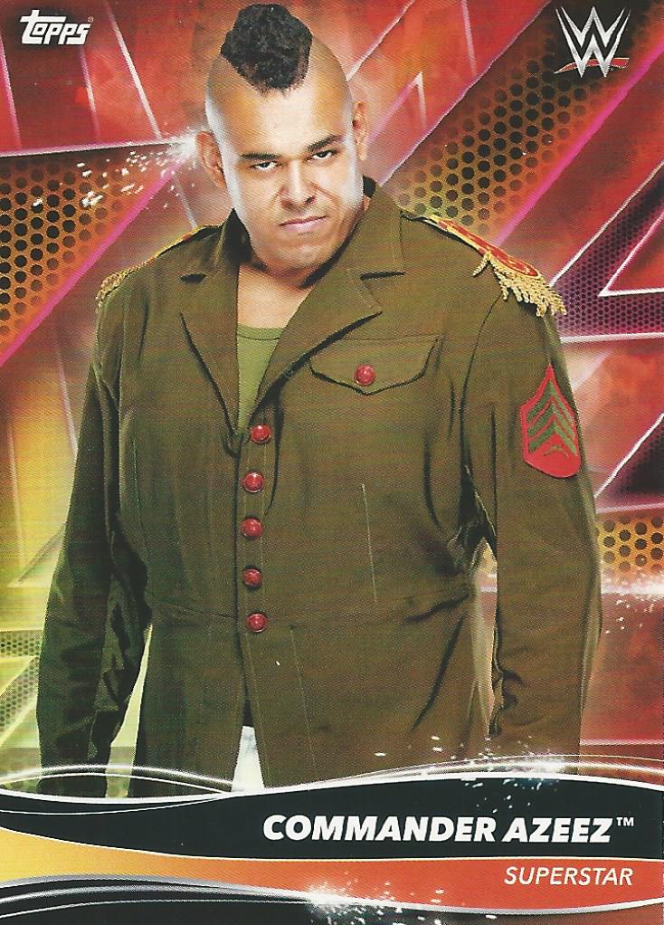 Topps WWE Superstars 2021 Trading Cards Commander Azeez No.23