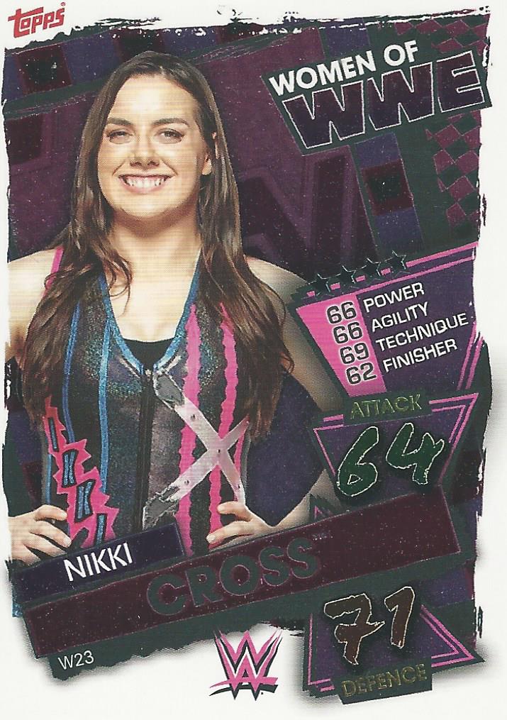 WWE Topps Slam Attax 2021 Trading Card Nikki Cross W23