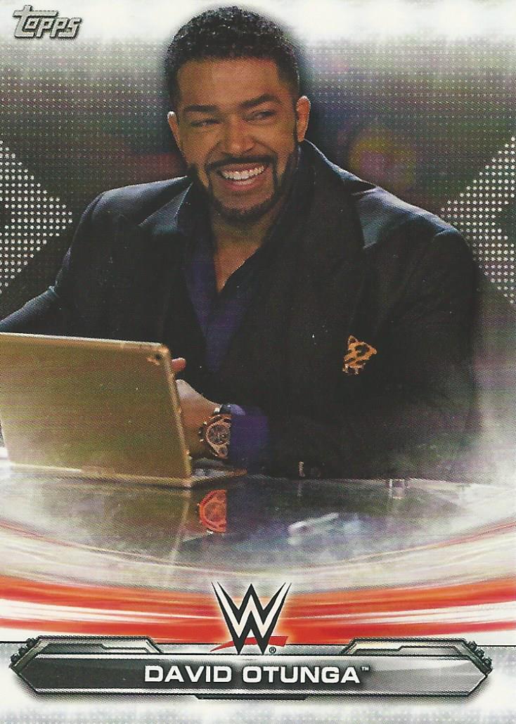 WWE Topps Raw 2019 Trading Card David Otunga No.23