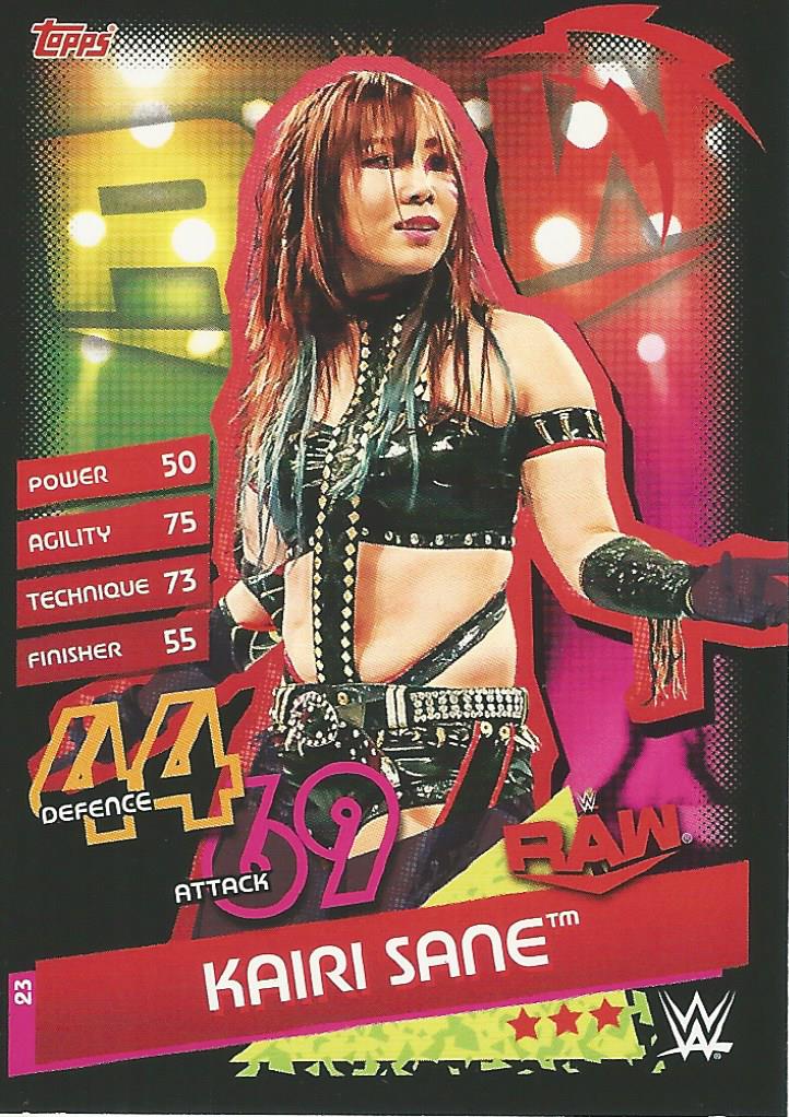 WWE Topps Slam Attax Reloaded 2020 Trading Card Kairi Sane No.23