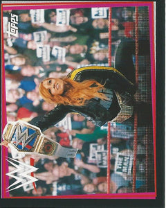 WWE Topps Road to Wrestlemania Stickers 2021 Becky Lynch No.23