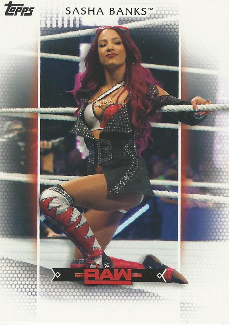 WWE Topps Women Division 2017 Trading Card Sasha Banks R23