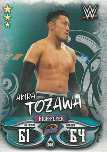 WWE Topps Slam Attax Live 2018 Trading Card Akira Tozawa No.240