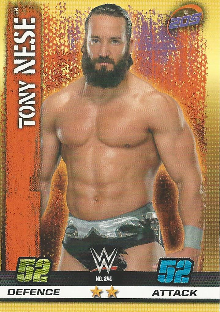 WWE Topps Slam Attax 10th Edition Trading Card 2017 Tony Nese No.241