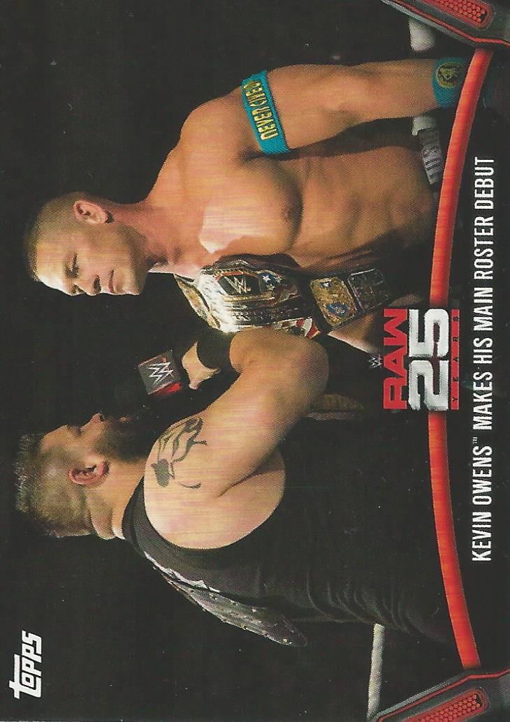 WWE Topps Then Now Forever 2018 Trading Cards Kevin Owens and John Cena Raw-42