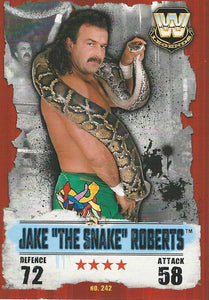 WWE Topps Slam Attax Takeover 2016 Trading Card Jake the Snake Roberts No.242