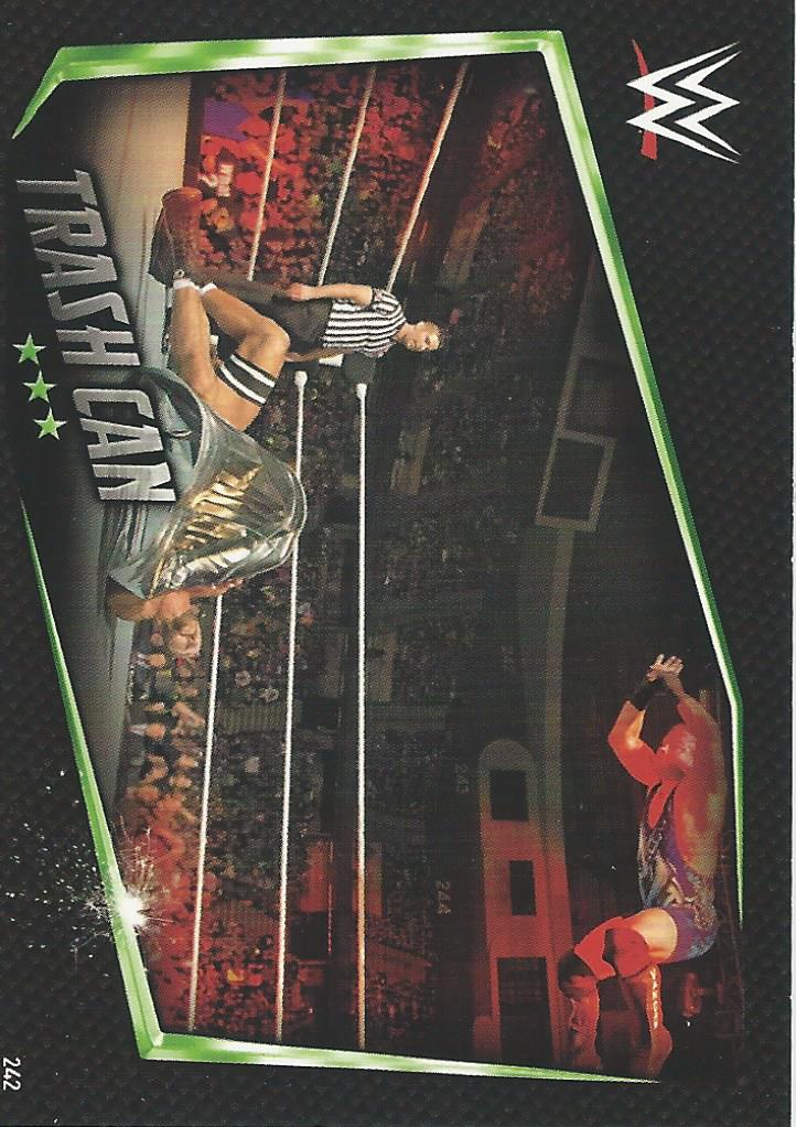 WWE Topps Slam Attax 2015 Then Now Forever Trading Card Trash Can No.242