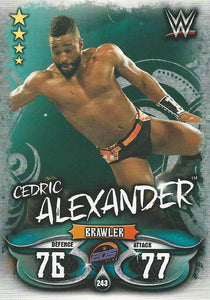 WWE Topps Slam Attax Live 2018 Trading Card Cedric Alexander No.243