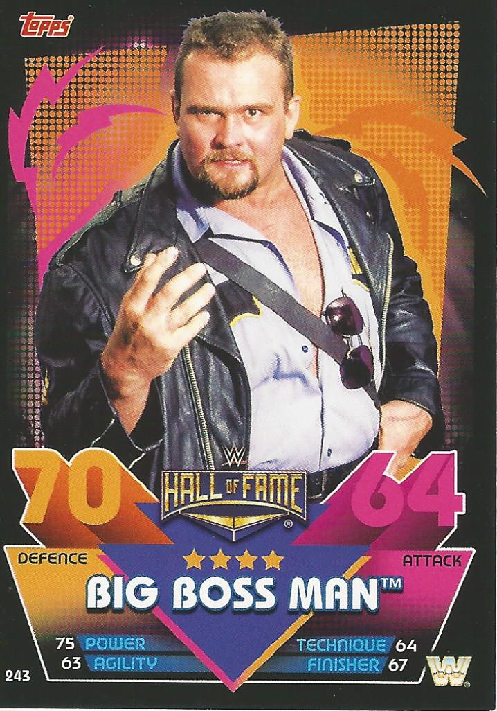 WWE Topps Slam Attax Reloaded 2020 Trading Card Big Boss Man No.243