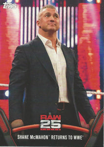 WWE Topps Then Now Forever 2018 Trading Cards Shane McMahon Raw-43