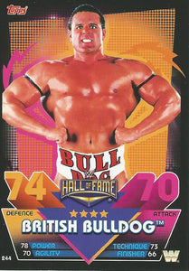 WWE Topps Slam Attax Reloaded 2020 Trading Card British Bulldog No.244