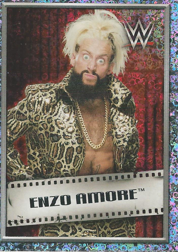 WWE Topps 2018 Stickers Enzo Amore Foil No.245