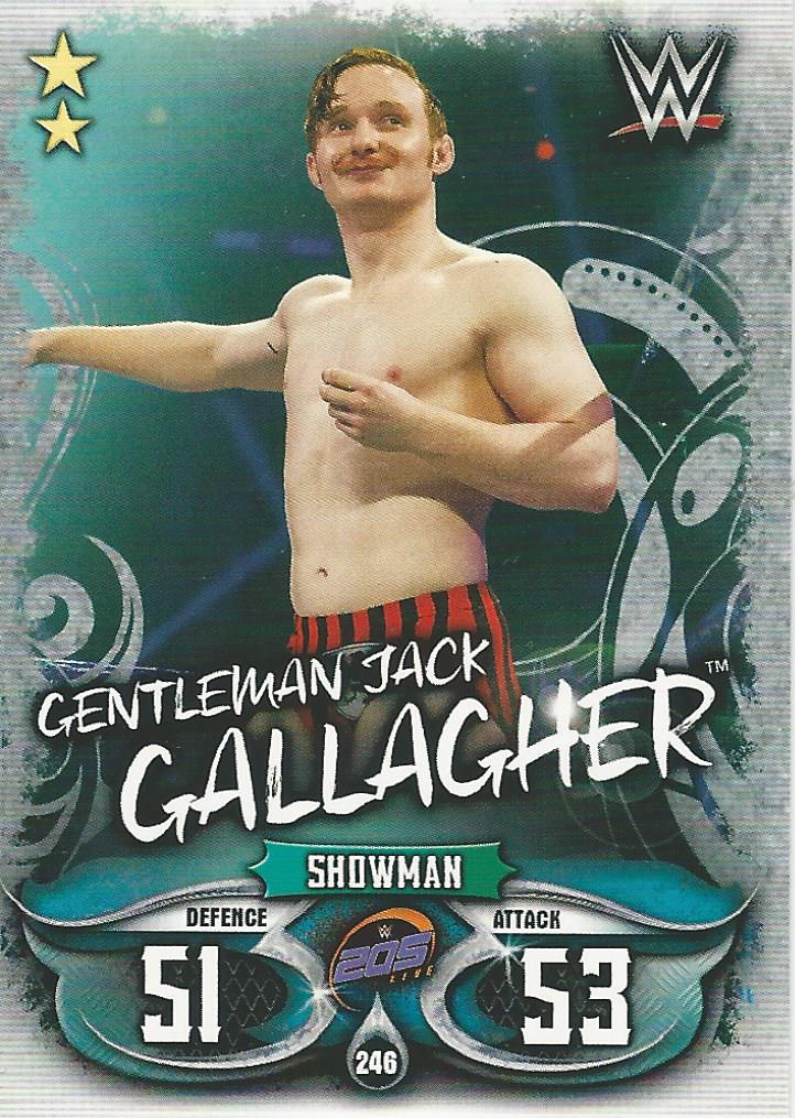 WWE Topps Slam Attax Live 2018 Trading Card Gentleman Jack Gallagher No.246