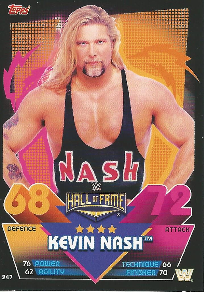 WWE Topps Slam Attax Reloaded 2020 Trading Card Kevin Nash No.247