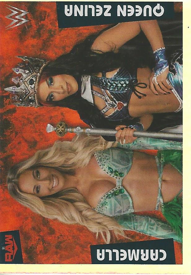 WWE Panini 2022 Sticker Collection Carmella and Zelina Vega Foil No.247