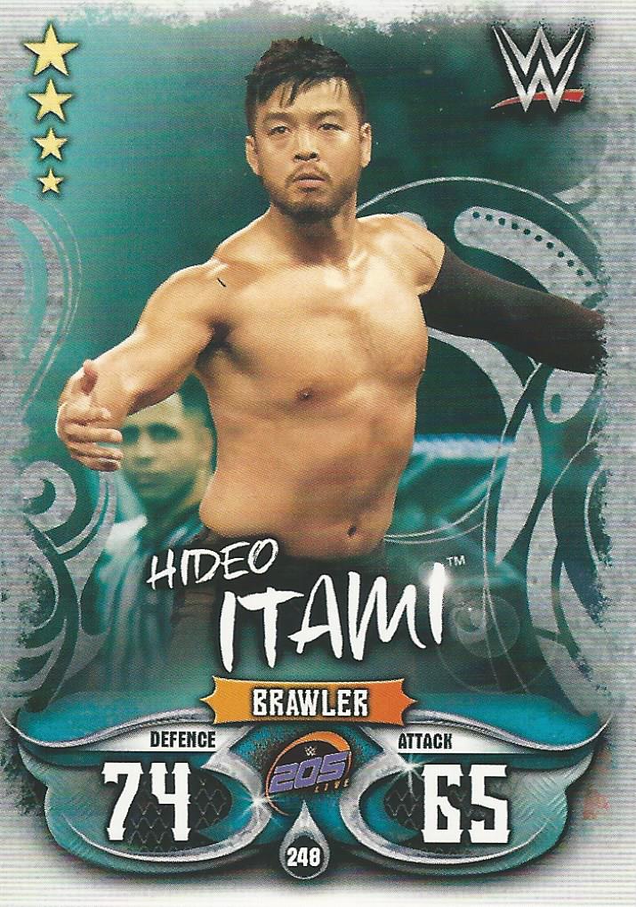 WWE Topps Slam Attax Live 2018 Trading Card Hideo Itami No.248