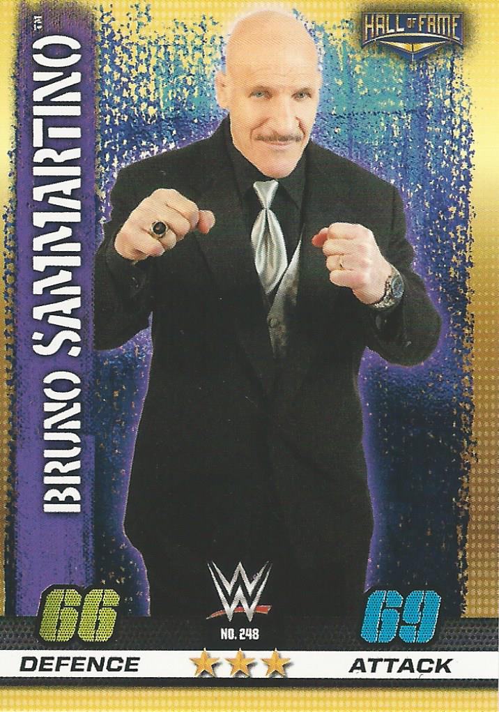 WWE Topps Slam Attax 10th Edition Trading Card Bruno Sammartino No.248