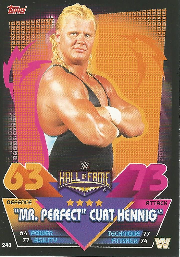 WWE Topps Slam Attax Reloaded 2020 Trading Card Mr Perfect No.248