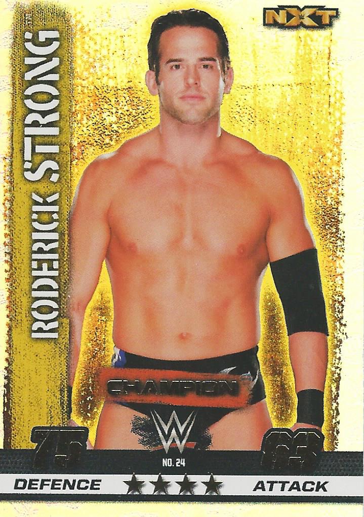 WWE Topps Slam Attax 10th Edition Trading Card 2017 Champion Roderick Strong No.24