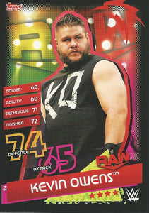 WWE Topps Slam Attax Reloaded 2020 Trading Card Kevin Owens No.24