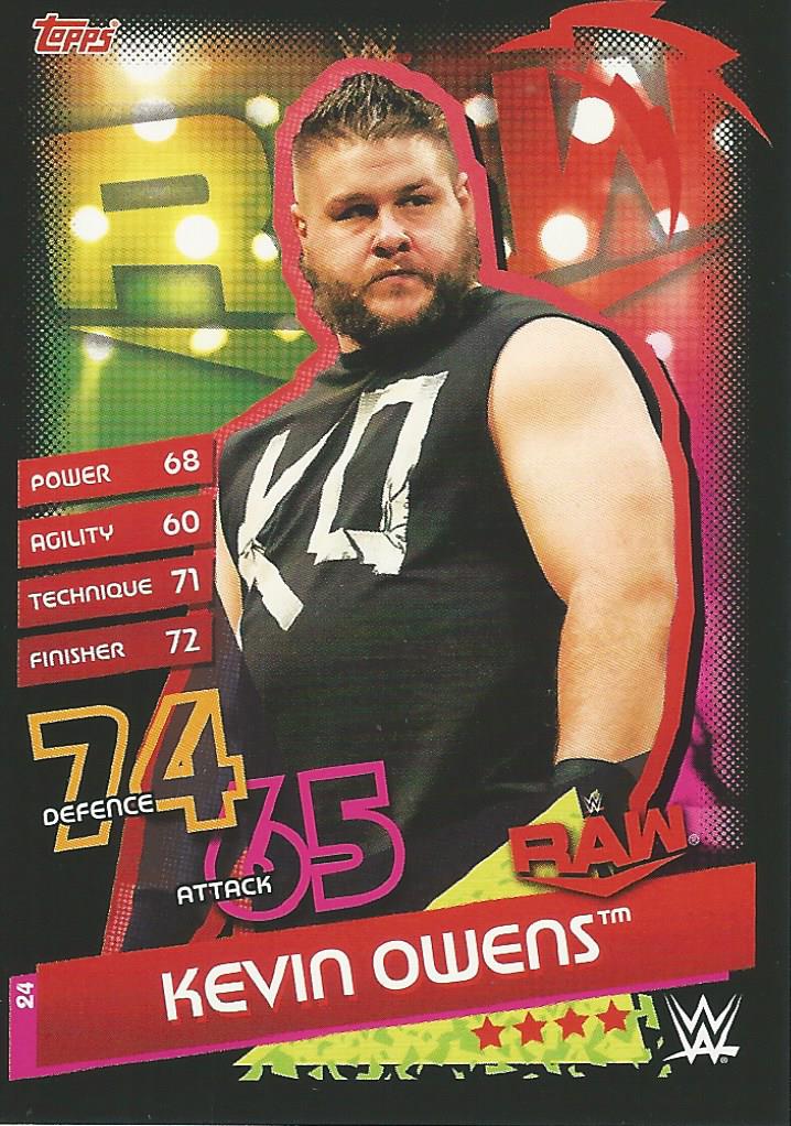 WWE Topps Slam Attax Reloaded 2020 Trading Card Kevin Owens No.24