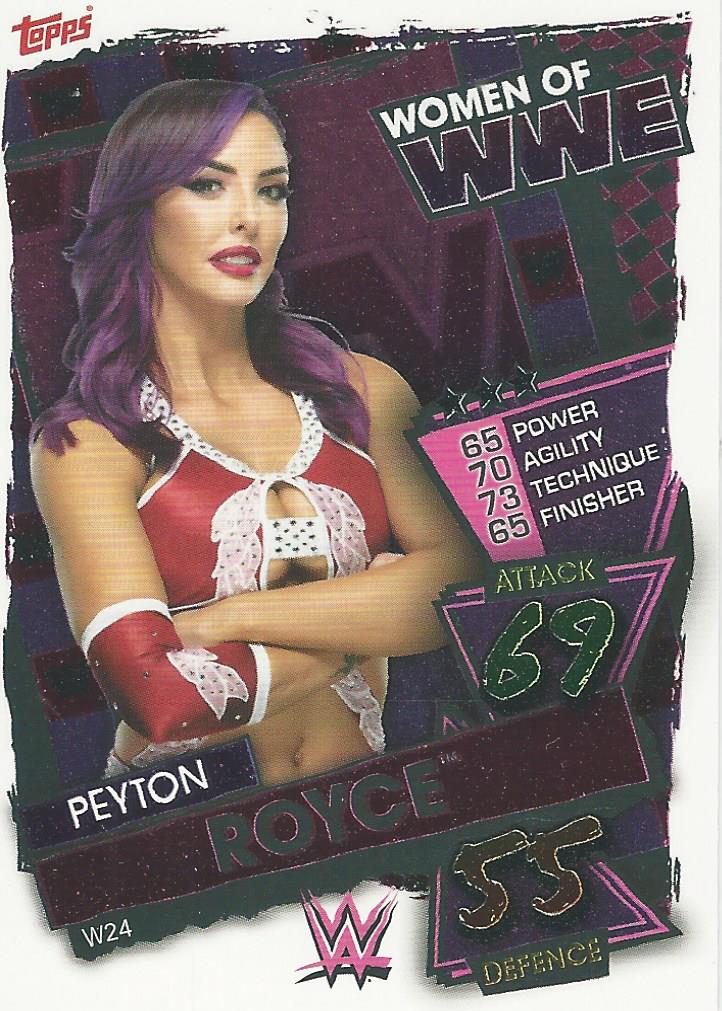 WWE Topps Slam Attax 2021 Trading Card Peyton Royce W24