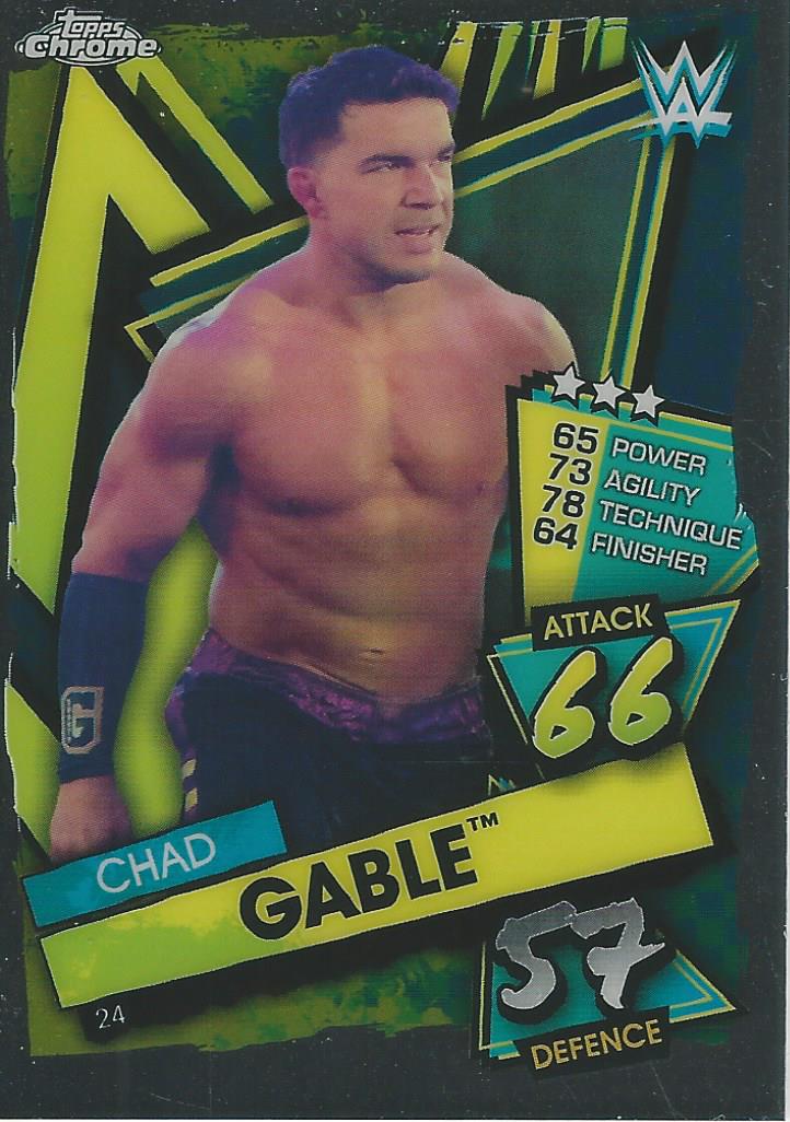 WWE Topps Slam Attax Chrome 2021 Trading Cards Chad Gable No.24