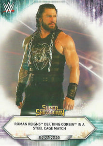 WWE Topps 2021 Trading Cards Roman Reigns No.24