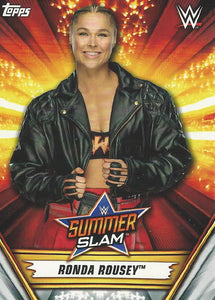 WWE Topps Summerslam 2019 Trading Card Ronda Rousey No.24