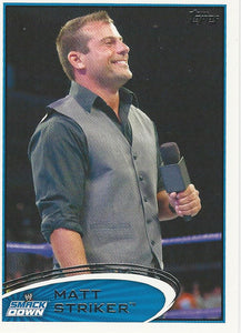 WWE Topps 2012 Trading Card Matt Striker No.24