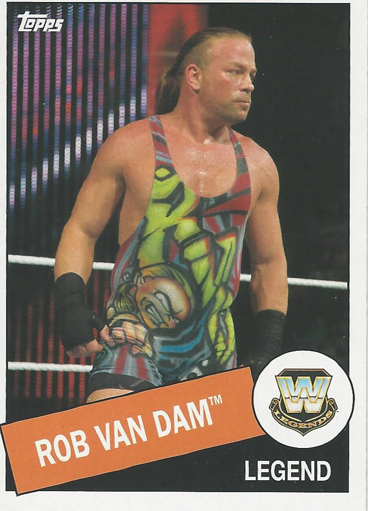 WWE Topps Heritage 2015 Trading Card Rob Van Dam No.24