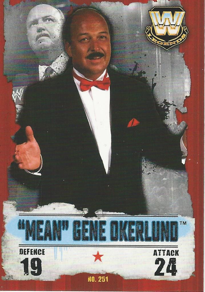WWE Topps Slam Attax Takeover 2016 Trading Card Mean Gene Okerlund No.251