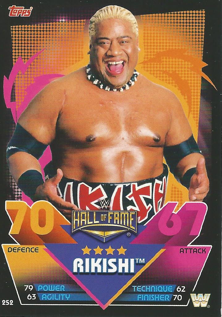 WWE Topps Slam Attax Reloaded 2020 Trading Card Rikishi No.252