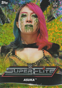 Topps WWE Superstars 2021 Trading Cards Asuka SE3 Yellow