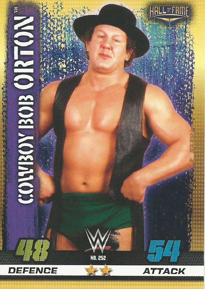 WWE Topps Slam Attax 10th Edition Trading Card 2017 Cowboy Bob Orton No.252