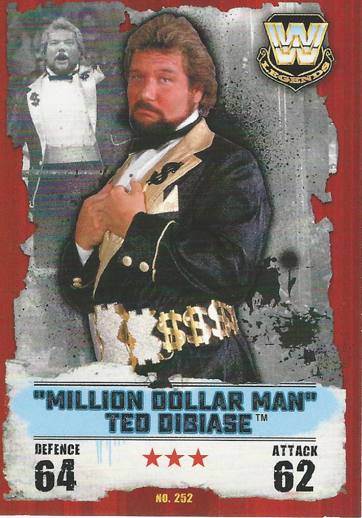WWE Topps Slam Attax Takeover 2016 Trading Card Million Dollar Man Ted Dibiase No.252