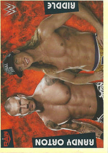 WWE Panini 2022 Sticker Collection Randy Orton and Matt Riddle Foil No.252