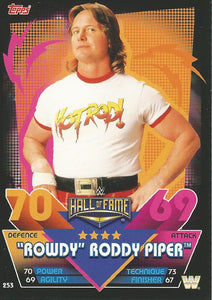 WWE Topps Slam Attax Reloaded 2020 Trading Card Rowdy Roddy Piper No.253
