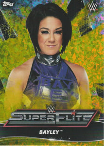 Topps WWE Superstars 2021 Trading Cards Bayley SE4 Yellow