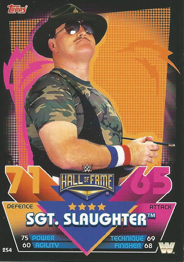 WWE Topps Slam Attax Reloaded 2020 Trading Card Sgt Slaughter No.254