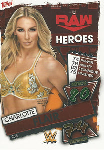 WWE Topps Slam Attax 2021 Trading Card Charlotte Flair No.255