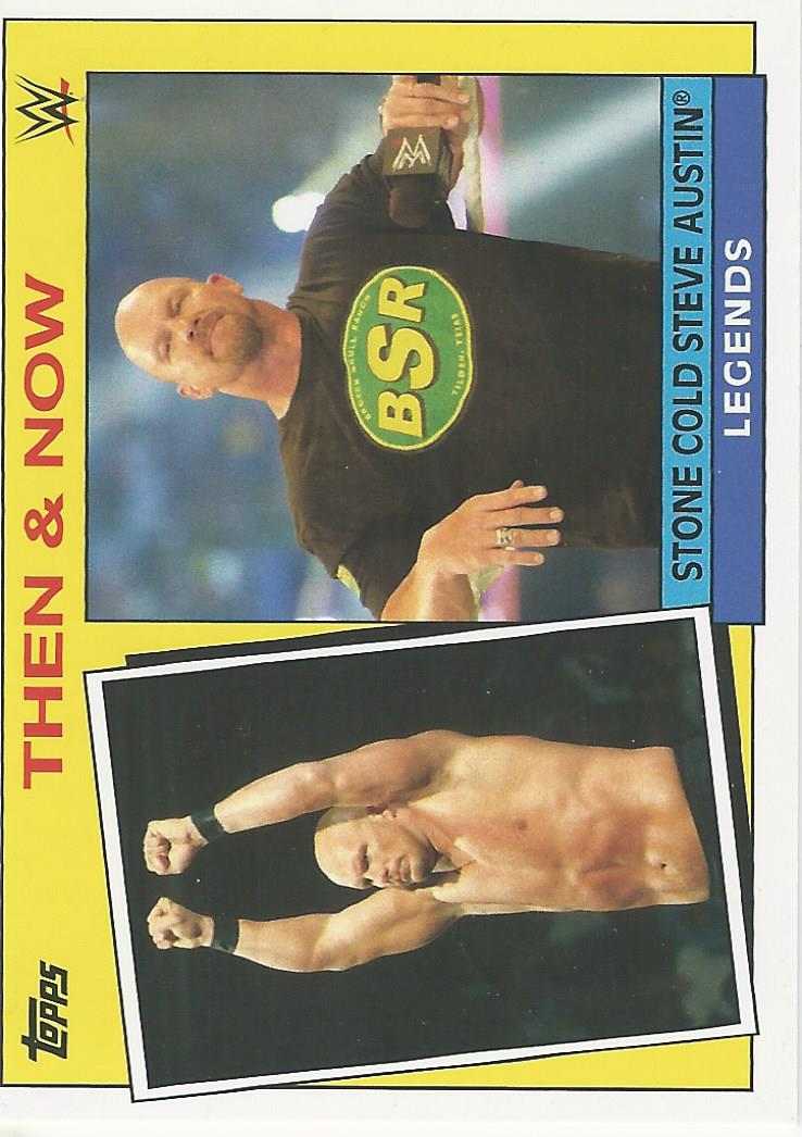 WWE Topps Heritage 2015 Trading Card Stone Cold Steve Austin 25 of 30