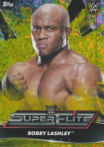 Topps WWE Superstars 2021 Trading Cards Bobby Lashley SE7 Yellow