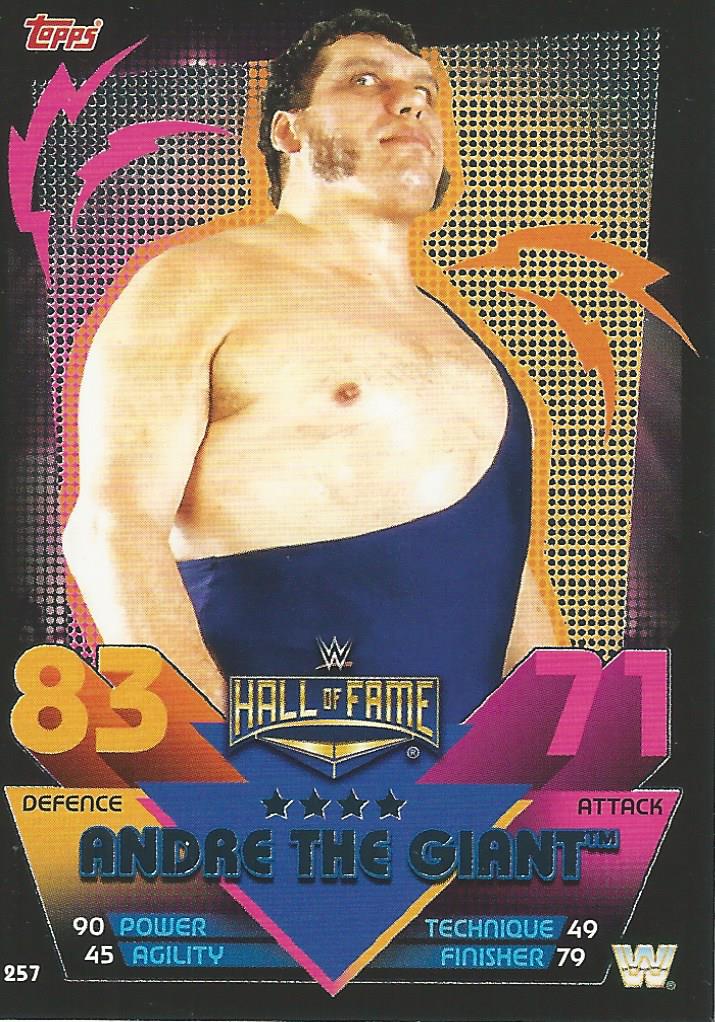 WWE Topps Slam Attax Reloaded 2020 Trading Card Andre the Giant No.257