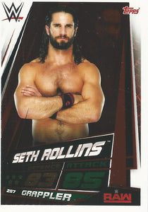 WWE Topps Slam Attax Universe 2019 Trading Card Seth Rollins No.257