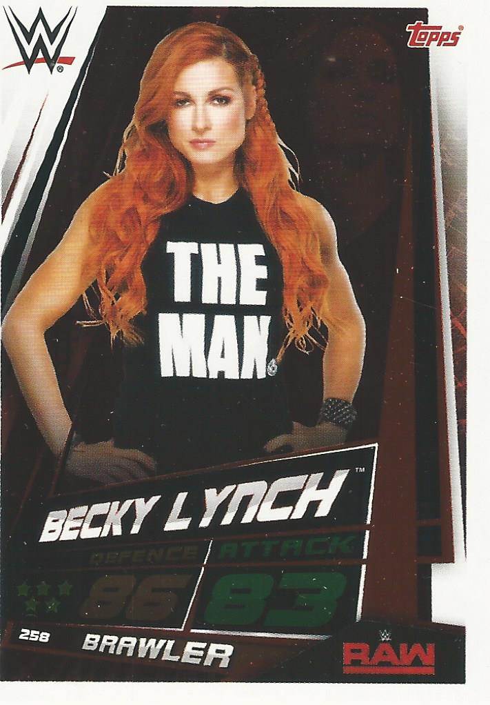 WWE Topps Slam Attax Universe 2019 Trading Card Becky Lynch No.258